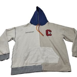 Converse x Footpatrol split seam hoodie pullover sweatshirt inside out